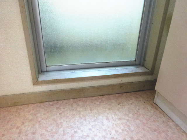 リノベーション前の浴室前・床