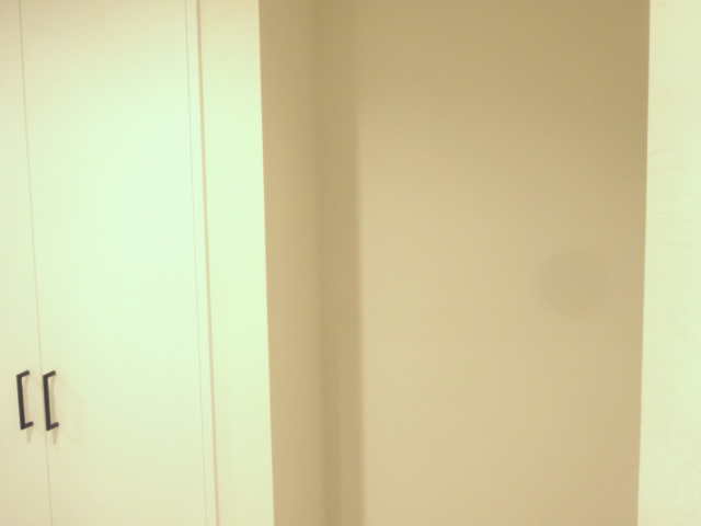 リノベーション後の洗面室内のLDK側・壁